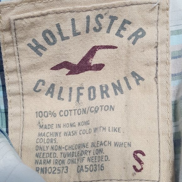Hollister Long Sleeve Snap Down Shirt Size Small - Picture 6 of 6